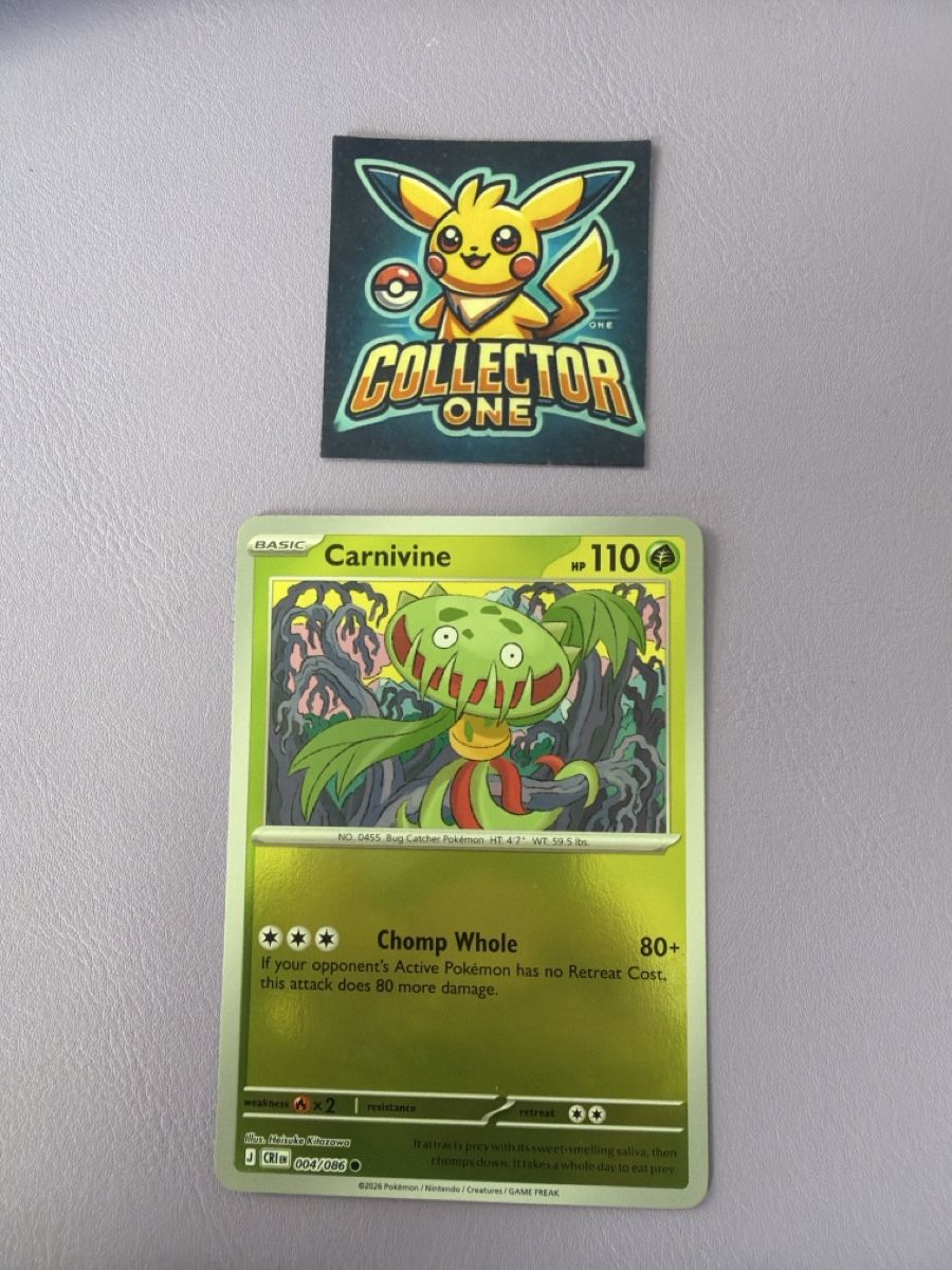 Pokémon Cartes à collectionner: Pokemon Carnivine Reverse Holo 004/086 – Neuf (Voir description) à Lommiswil par CollectorOne