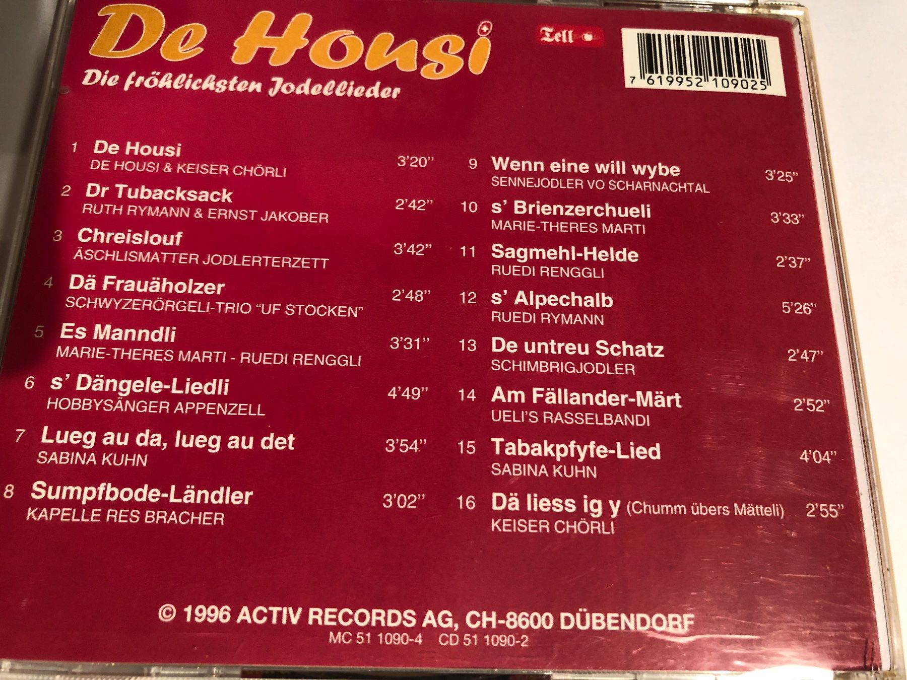 CD: Kaiser Chörli / Ruedi Rymann uvw. – Usato da Arth venduto da Vrecam51 1