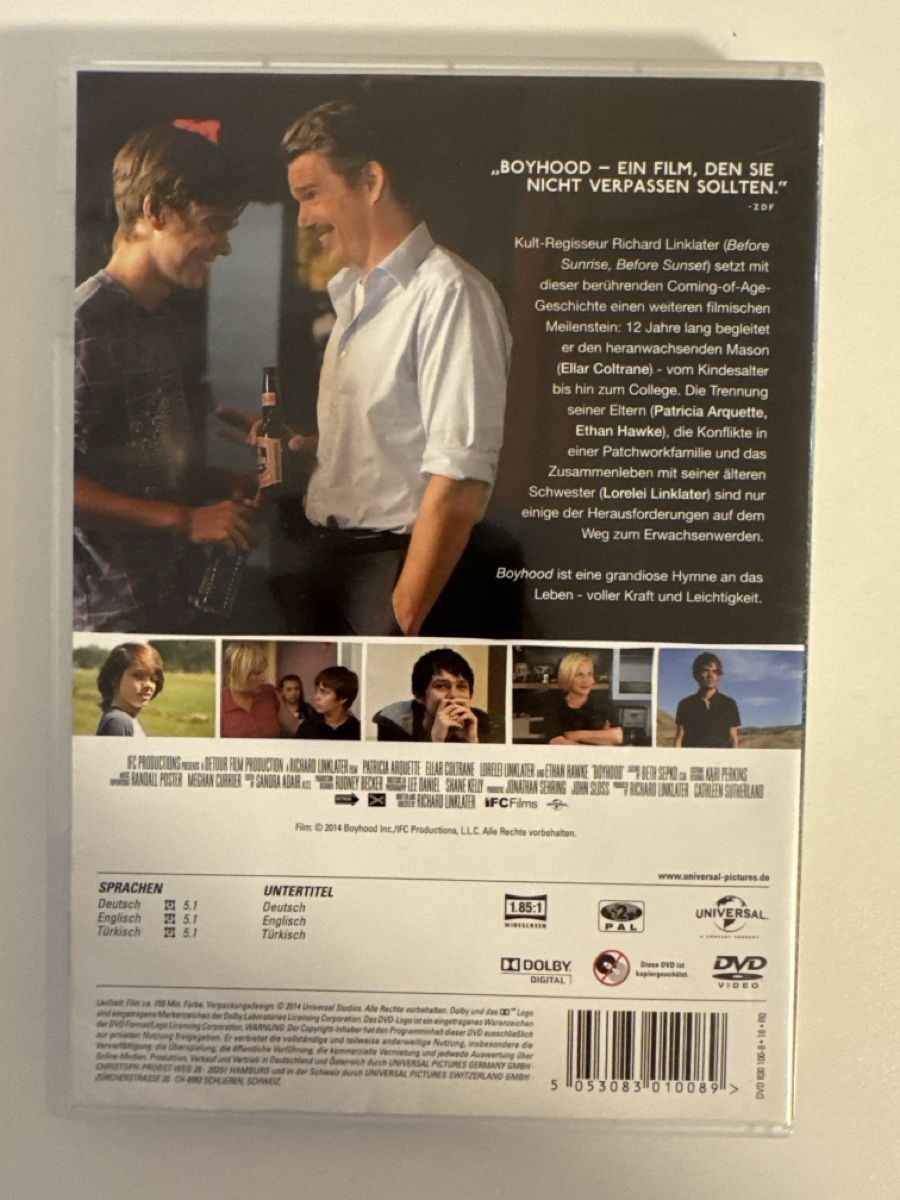 Tutti i DVDs: Boyhood - DVD – Nuovo (secondo la descrizione) da Bülach venduto da sunshiine_ 1