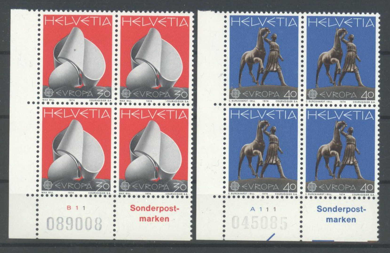 Tutti i francobolli: 1974, Europa, Viererblöcke ** – Nuovo (secondo la descrizione) da Willisau venduto da Vollstempel