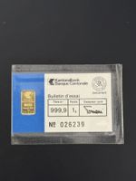 Goldbarren 1g Kantonal Bank