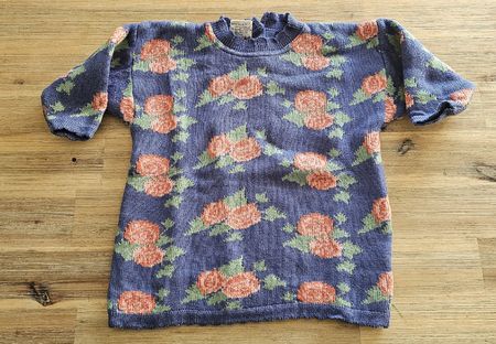 Strickpullover mit Rosenmuster Grösse 80 H&M