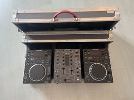 Pioneer DJ-Set: 2× CDJ-350 + DJM-400 inkl. Flightcase