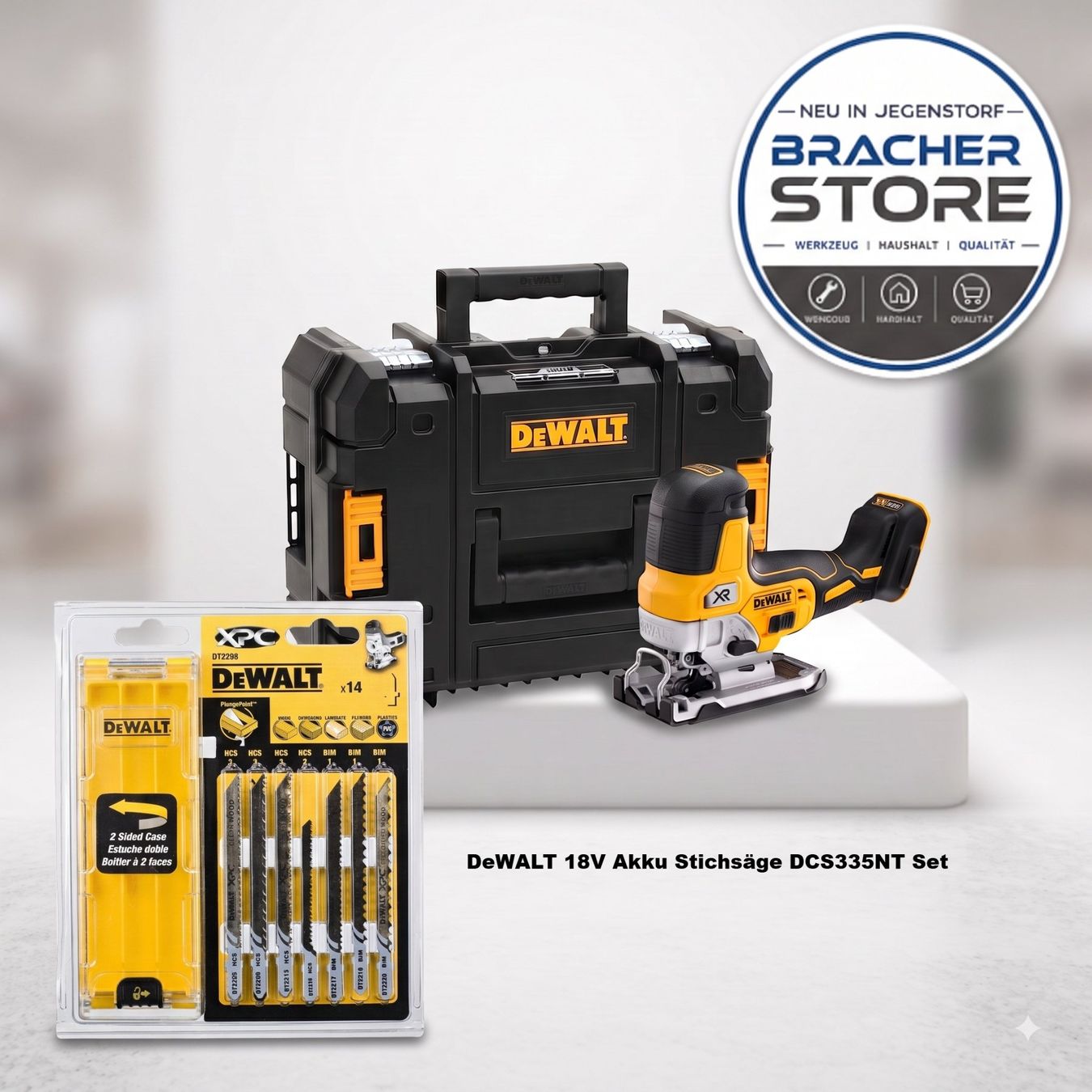 Dewalt Seghe: DeWALT 18V Akku Stichsäge DCS335NT Set – Nuovo e nell'imballaggio originale da Jegenstorf venduto da Bracher_Shop