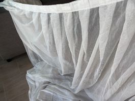 Rideau voilage blanc grande largeur bon état