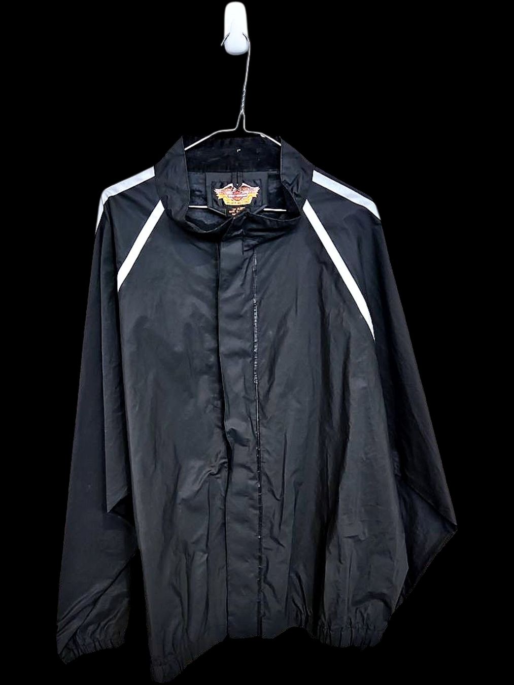Harley-Davidson Giacche: Harley-Davidson Schwarze Windbreaker Jacke mit Logo - Größe – Usato da Zug venduto da vinokilo 1