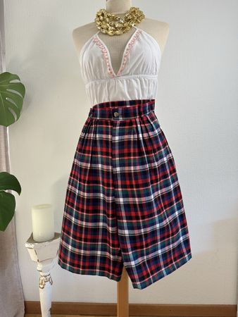 Shorts de golf tartan vintage - été 90