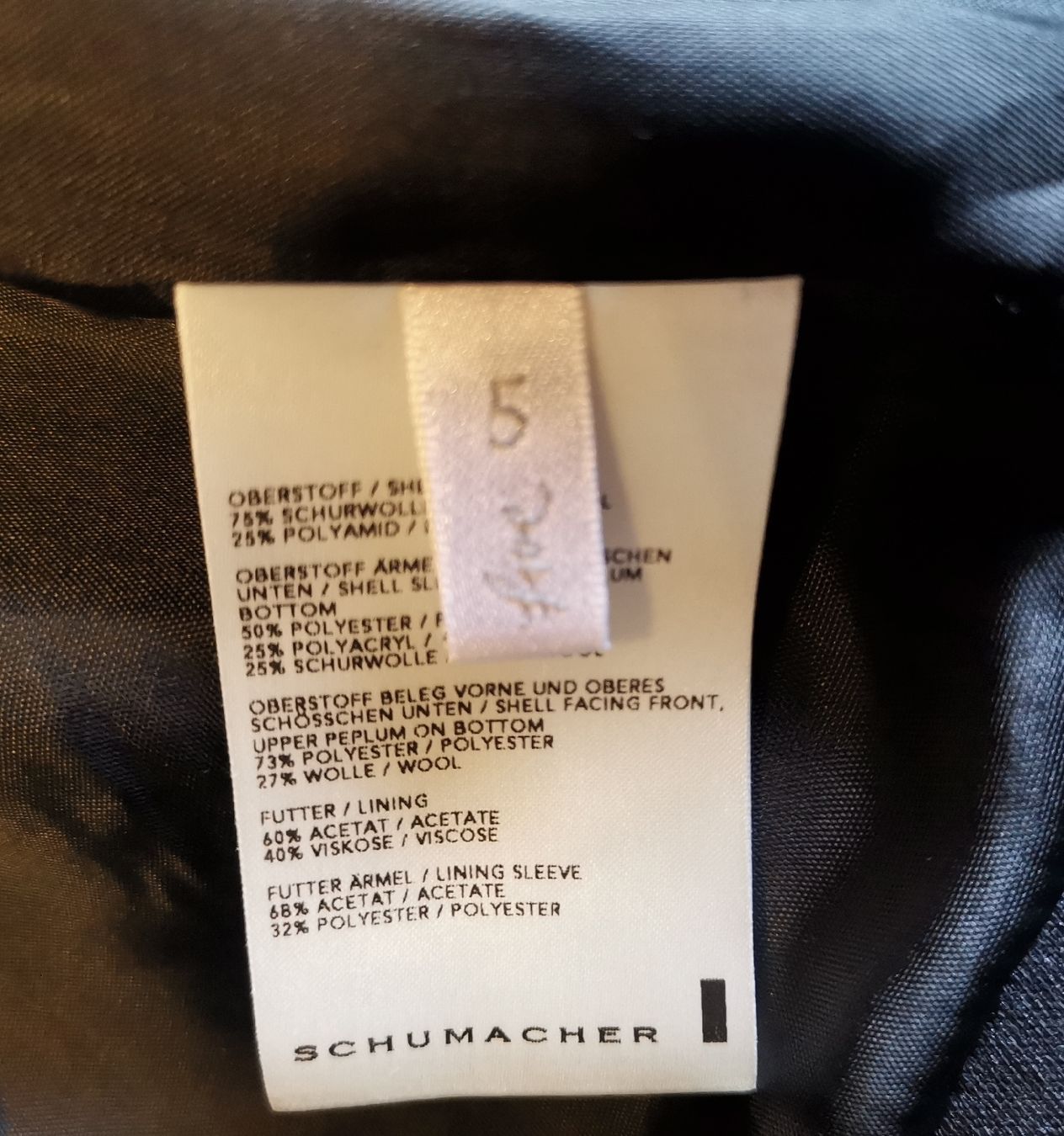 Giacche: Wolljacke Schumacher – Usato da Uerikon venduto da pink_flamingo 6