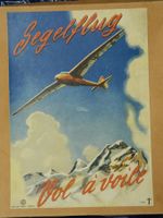 Altes Schweizer Aviatik Flieger Spiel - Segelflug ca. 1930