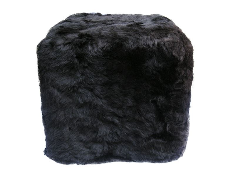 Hocker: Lammfell Hocker  Black – Neu und originalverpackt aus Arbedo von patagonialeatherrugs 1