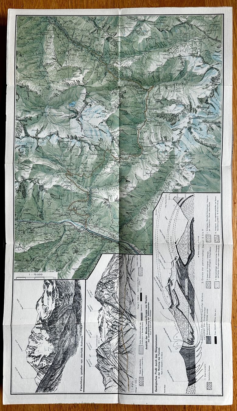 Cartine & Atlanti: Schweizerische Alpenposten: Die Simplon Poststrasse – Usato da Zürich venduto da allp 1