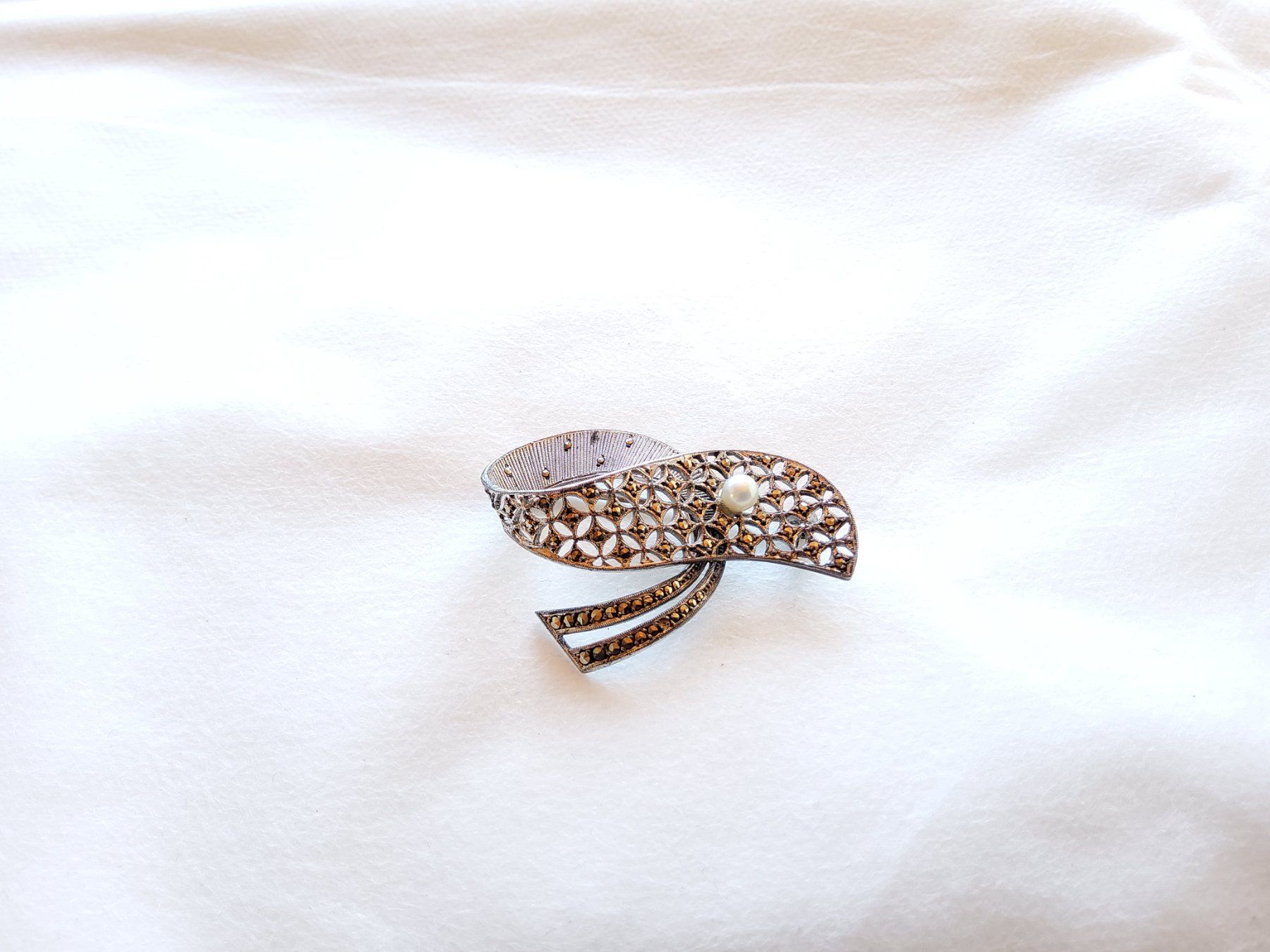 Spille & Fermagli: Ancienne broche en argent sterling  – Usato da Malleray venduto da lafoirfouille 2