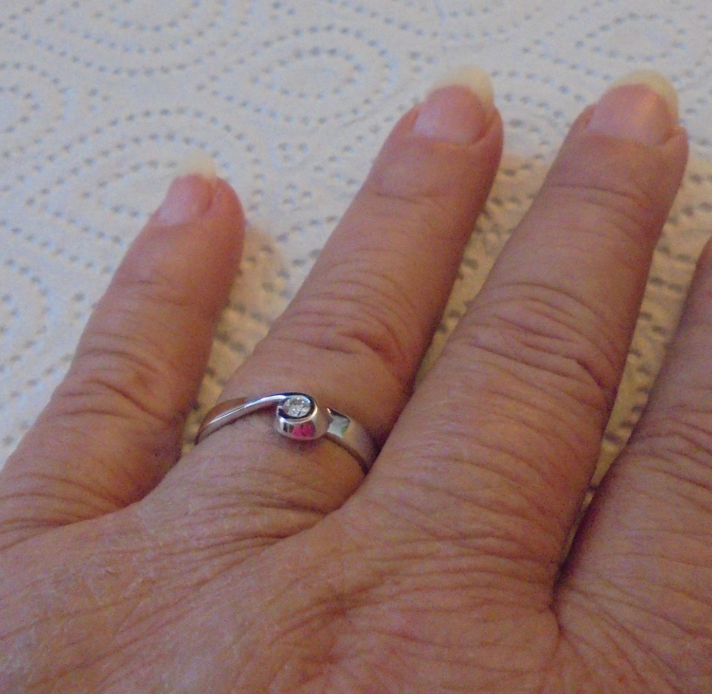 Ringe: Echtschmuck: Brillant-Silberring mit 1 Diamant 17/53 – Neu (gemäss Beschreibung) aus Zuchwil von maumauchi 5