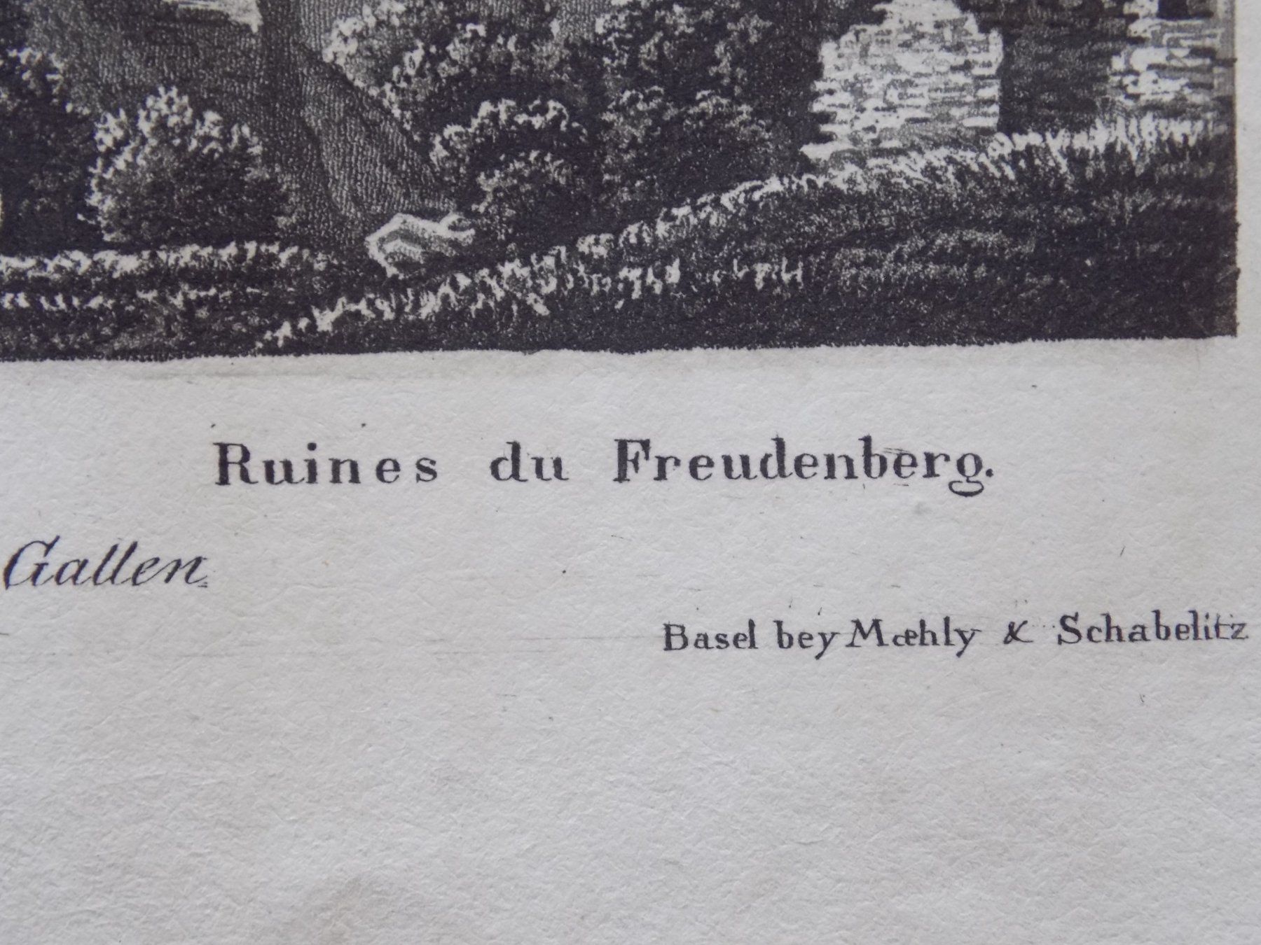 Incisioni: Schloss Freudenberg Bad Ragaz – Usato da Risch venduto da Rischli15 3