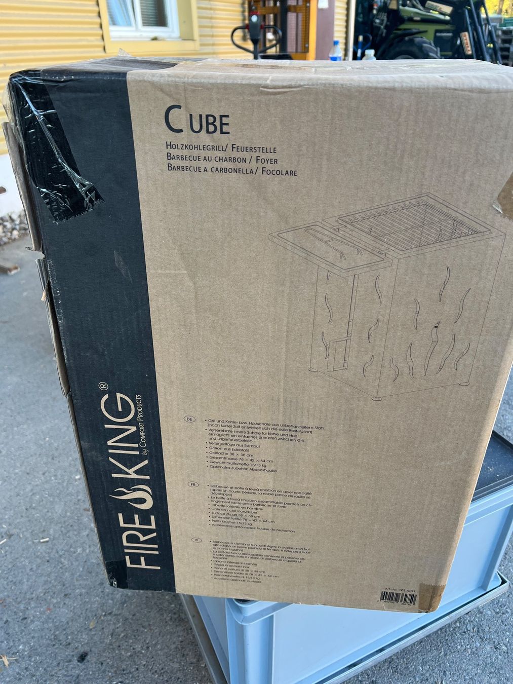 Griglie: Fireking Cube - Holz, Holzkohlengrill - Feuerstelle, neu – Nuovo e nell'imballaggio originale da Gossau SG venduto da Sombat 2