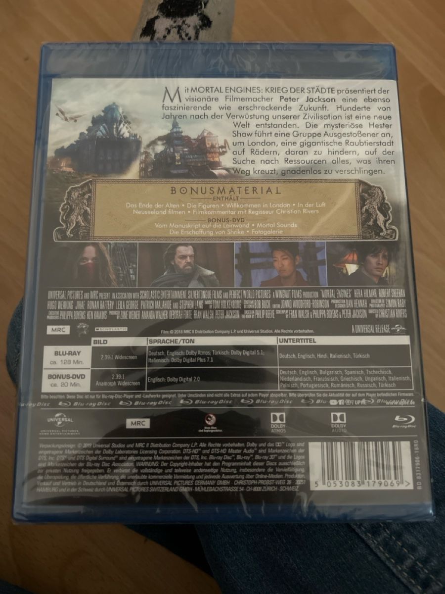 Tutti i DVDs: Mortal Engines Krieg der Städte Blu-ray mit Bonus DVD – Nuovo e nell'imballaggio originale da Herbetswil venduto da rotekatze84 1