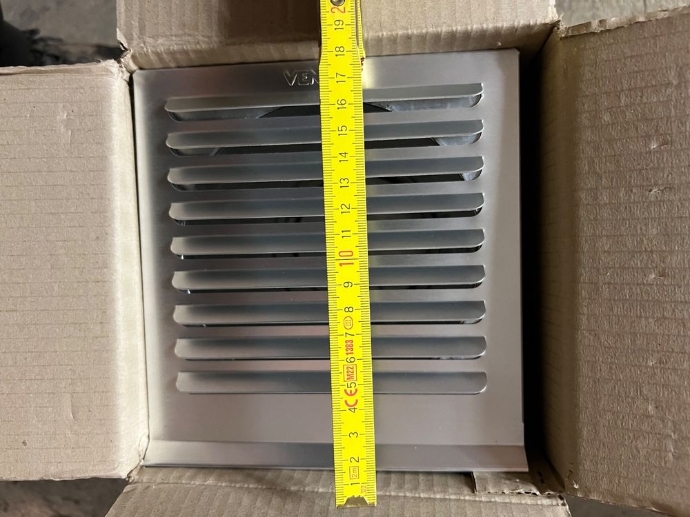 DOSPEL Lüftungsgitter 150 Mm – Weiss, Kunststoff, Mit Insektenschutznetz, Für Bad, Küche, Ohne Bohren