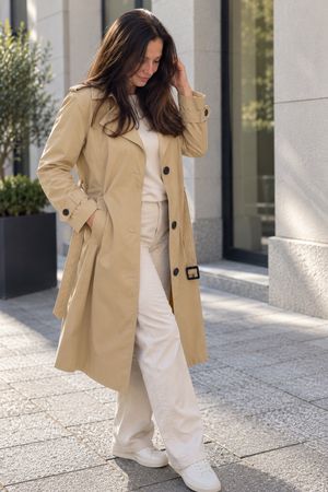 C&A Damen Trenchcoat Beige – Grösse 50 / FR 52