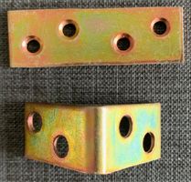 Flachverbinder und Stuhlwinkel gelb verzinkt