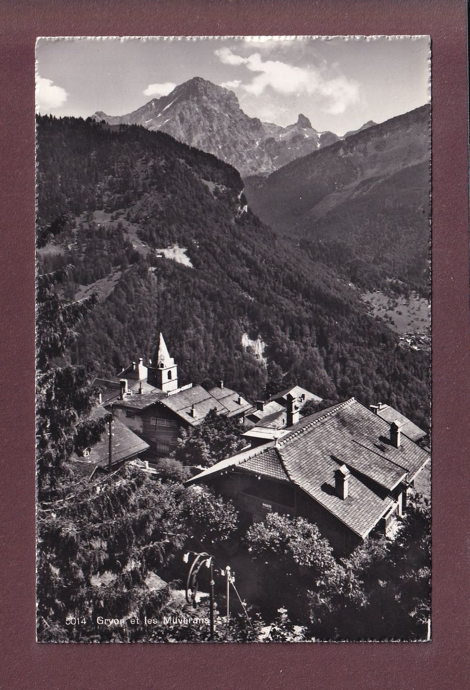 Cartoline postali: GRYON - Les Muverans - 1959 – Usato da Pully venduto da nicecards