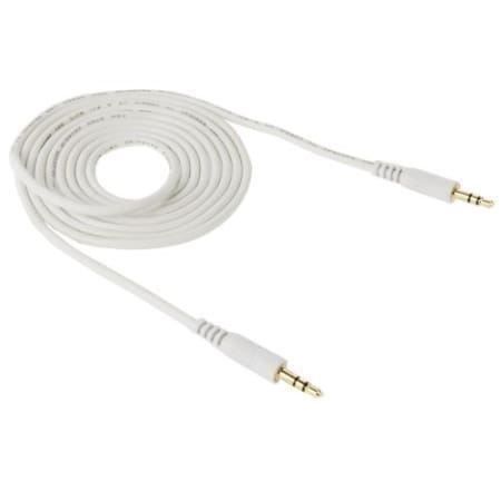 Cavi: Weisses Aux Kabel mit Goldstecker 2m – Nuovo e nell'imballaggio originale da Aesch BL venduto da Elektronik_Laden