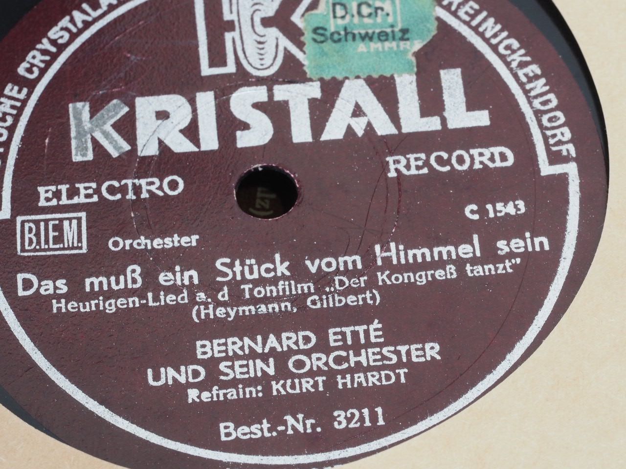 Vinyles: DISQUES 78 TOURS – D'occasion à Lausanne par Leag 5