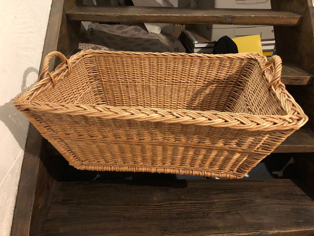 Picknick/Weidenkorb Korb Vintage Retro (Neu (gemäss Beschreibung)) In