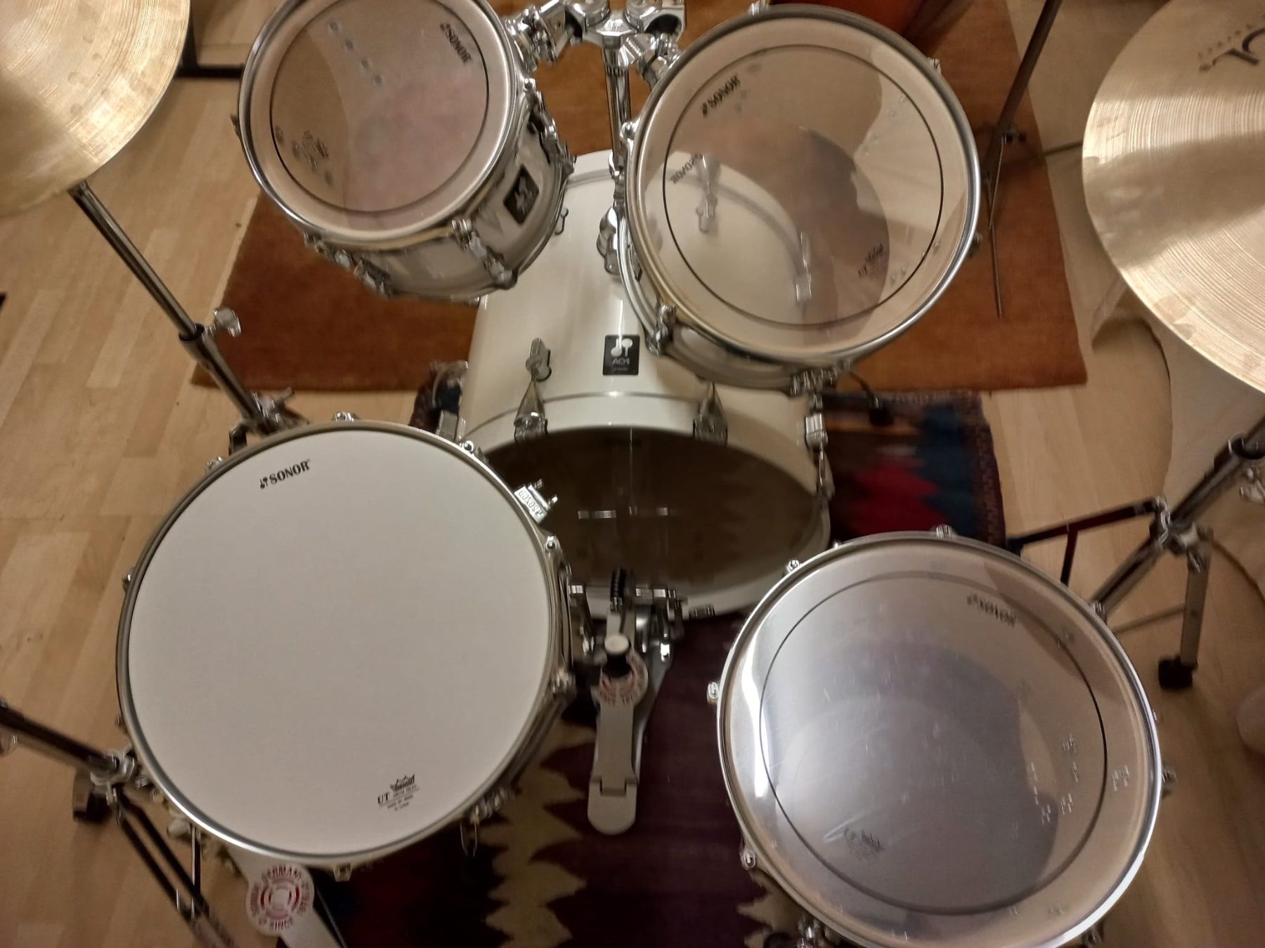 Sonor Strumenti musicali: Sonor Schlagzeug (weiss) – Nuovo (secondo la descrizione) da Bern venduto da nou_vqk8 1
