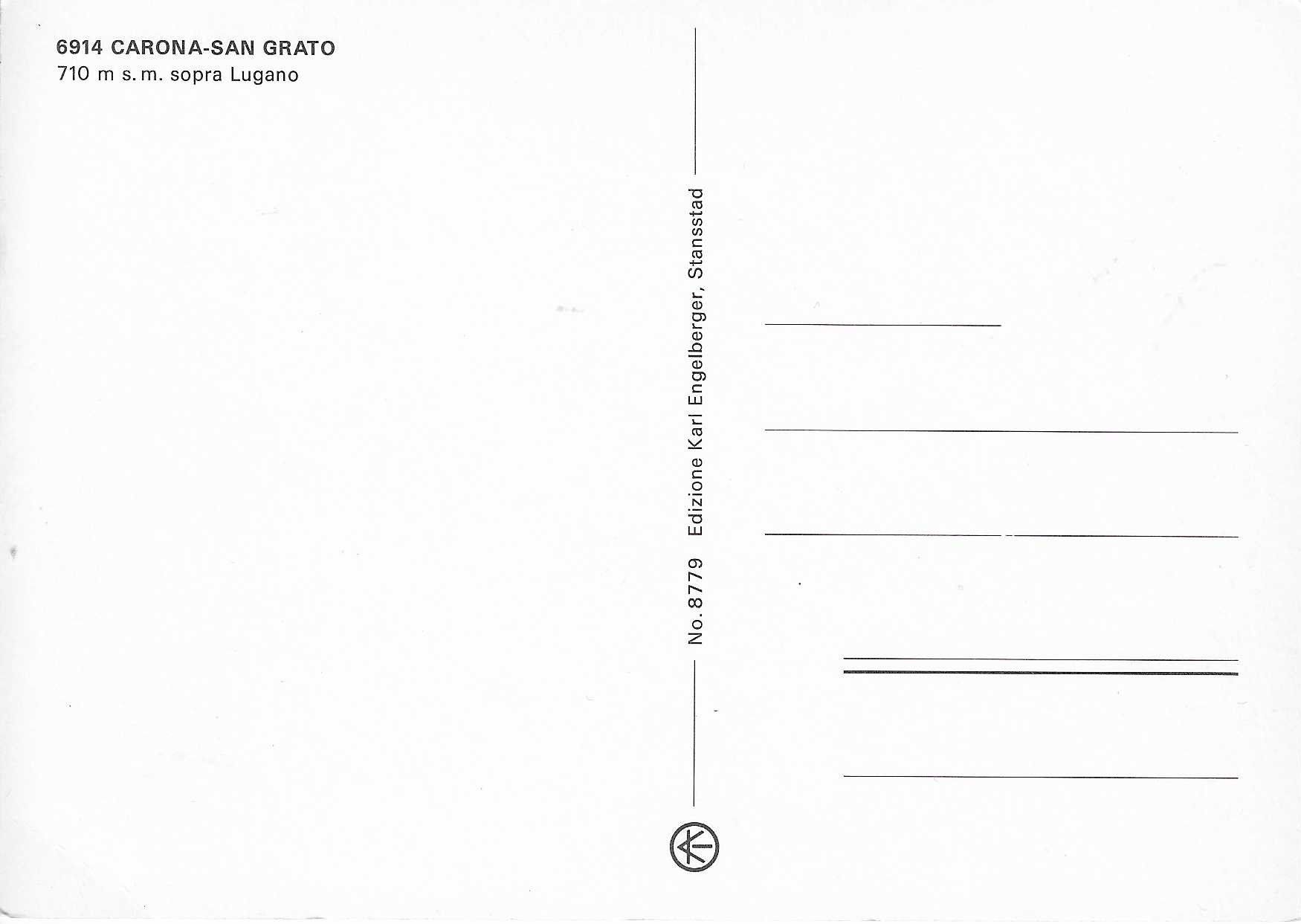 Cartoline postali: Carona-San Grato TI – Nuovo (secondo la descrizione) da Rothrist venduto da Stranglehold 1