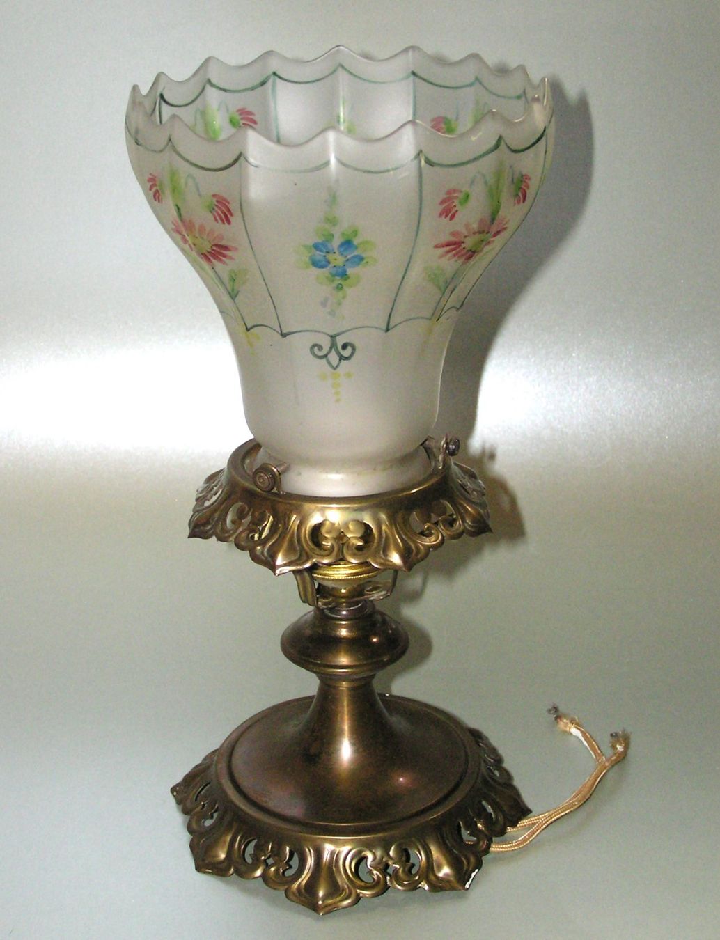 Lampadari & plafoniere: ALTE DECKENLAMPE DECKENLEUCHTE SCHIRM HANDBEMALT – Usato da Grenchen venduto da Antique-hunter 7