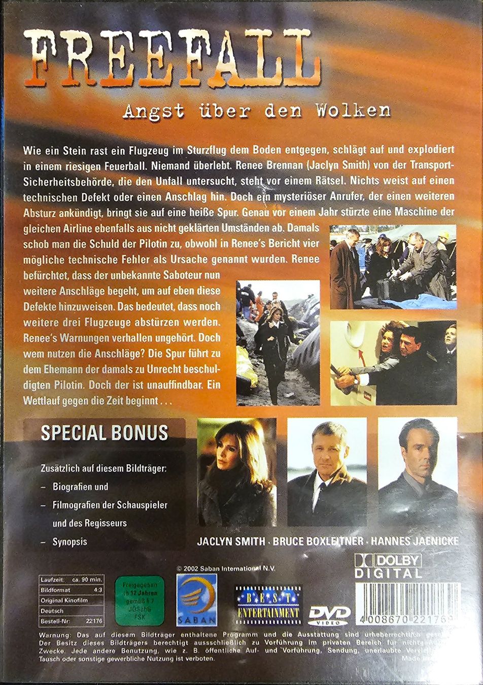 Tutti i DVDs: Freefall - Angst über den Wolken – Usato da Wahlen b. Laufen venduto da Cg10 1