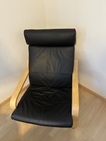 Sessel schwarz Holzgestell