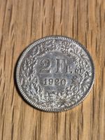 2 Franken 1920 Silber - Top-Stück!