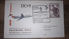 Swissair Salzburg - Graz 02.01.1972