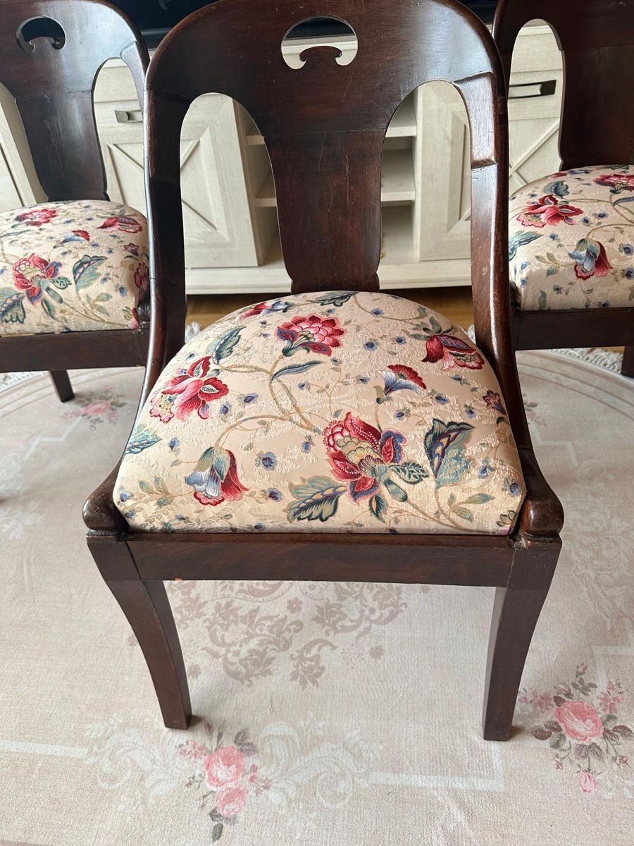 Sedie: Chaise Gondole style Empire en merisier – Usato da Trasadingen venduto da Kaffee.mann 2