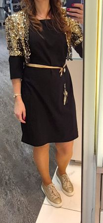 Sisley robe noire élégante taille M - comme neuve🔥