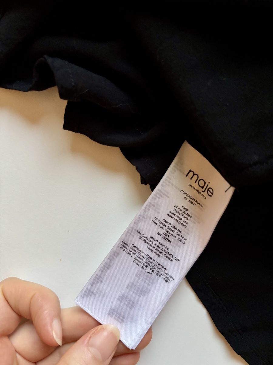 Maje Kleider: Maje Kleid schwarz mit Pünktchen T1 – Gebraucht aus St. Gallen von maryloewe 3