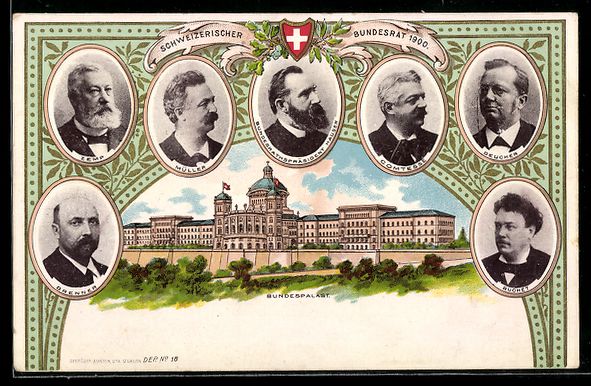 Cartoline postali: Litho Bern, Conseil Fédéral Suisse 190 – Usato da Berlin venduto da bartko-reher