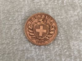 2 centimes/rappen 1909