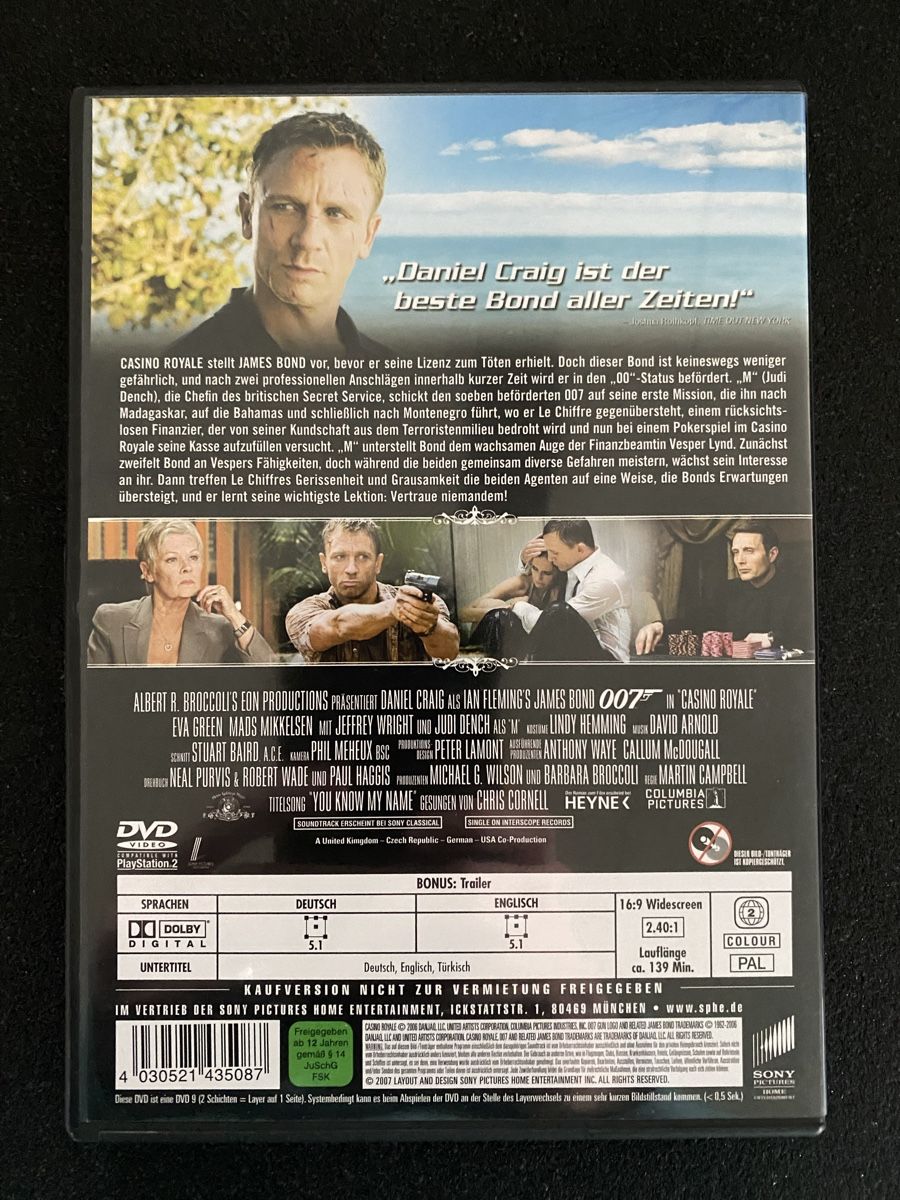 Alle DVDs: DVD James Bond 007 Casino Royale – Gebraucht aus Wangen an der Aare von Chrisimi 1