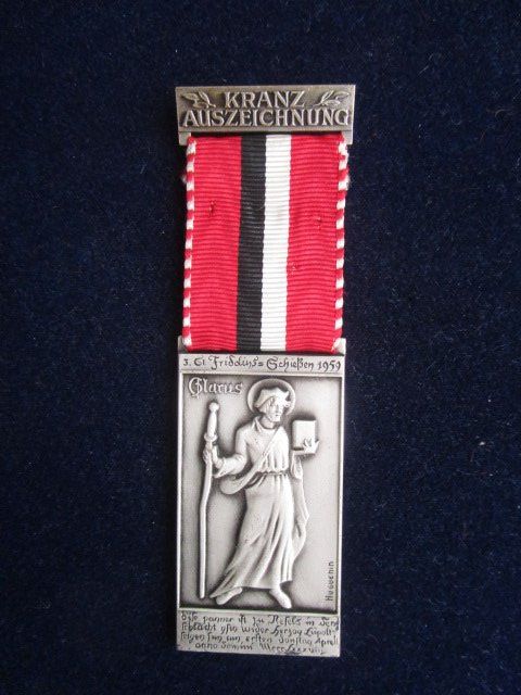 Medaillen: 3. St. Fridolin Schiessen 1959 Glarus - TOP – Neu (gemäss Beschreibung) aus Luzern von Horoskop1