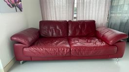 Echtleder-Sofa