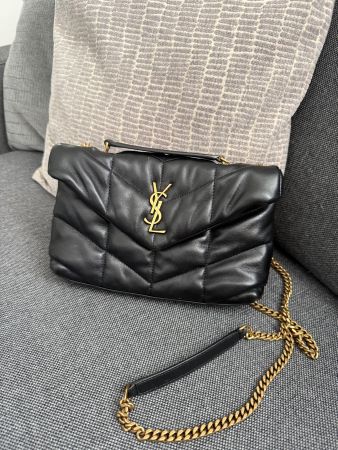 Saint Laurent Loulou Tasche schwarz Leder sehr gut