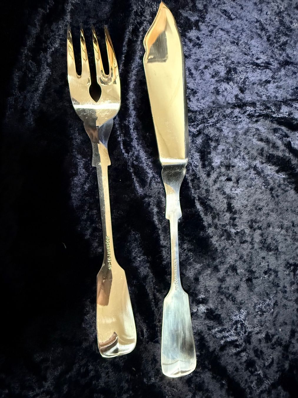 Set di posate: Antikes Silber Fischbesteck Kochberg – Usato da Glattbrugg venduto da Xena2014 5