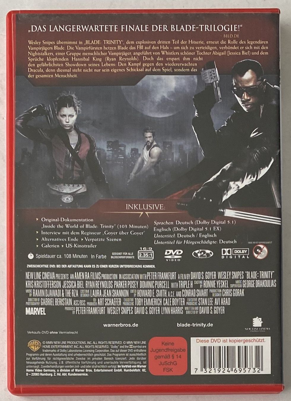 Tutti i DVDs: Blade, Trinity, 2 Disc Edition – Usato da Flums venduto da Asquillo 1