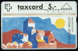 Taxcard 204L_14159 Schloss Vaduz ungebraucht