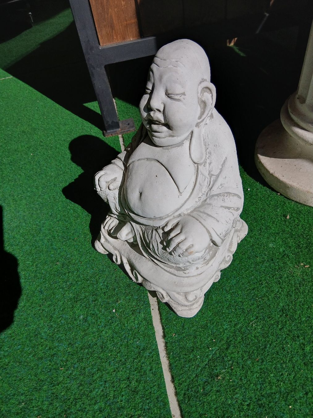 Statuette: Grosse Buddha Figur für Garten oder Terrasse, Top! – Nuovo (secondo la descrizione) da Grosswangen venduto da hans0122 1