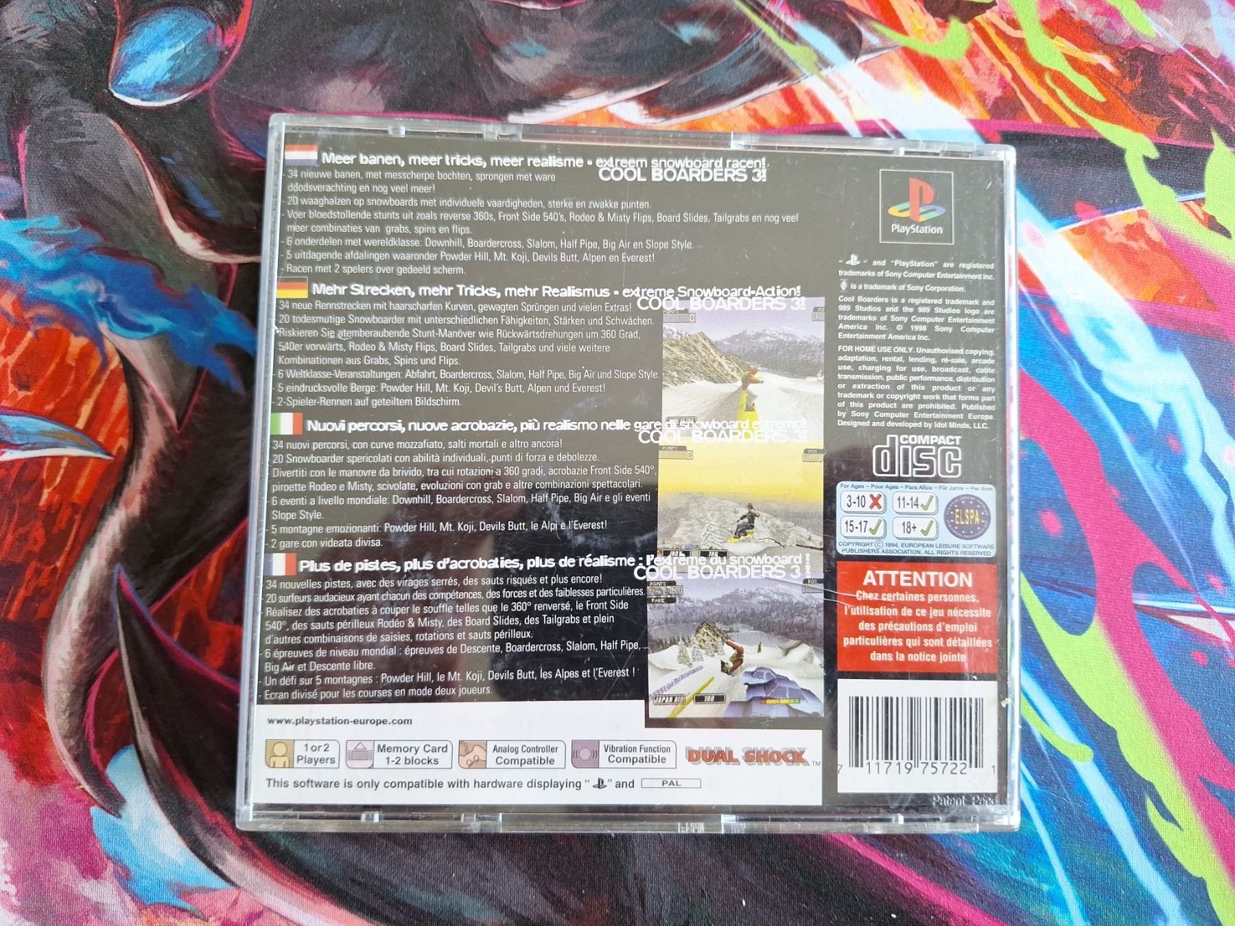 Sony Giochi: Snow Boarders 3 - PS1 + Demo CD – Usato da Altstätten SG venduto da GGsGameshop 2