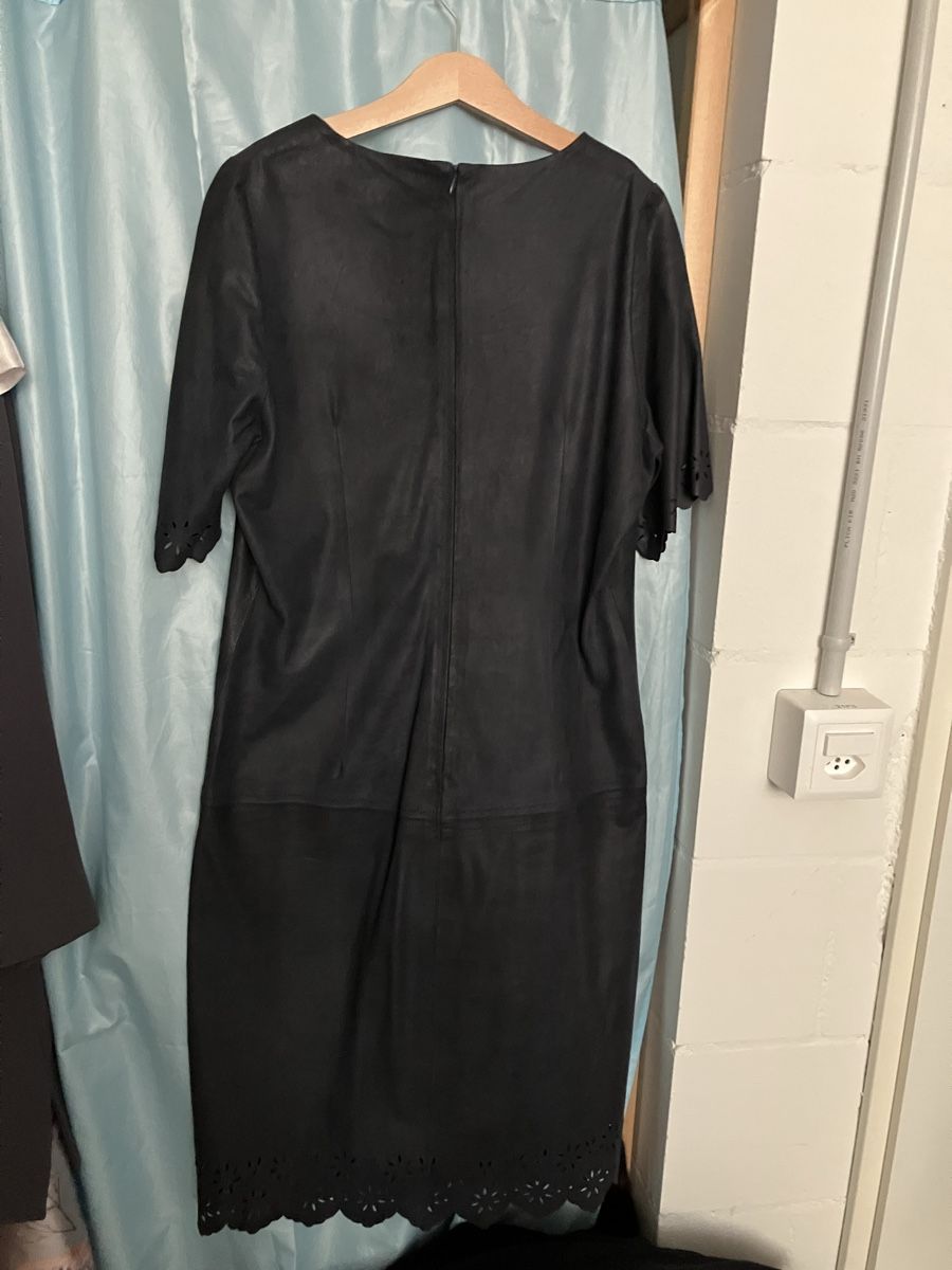 Kleider: Dunkelblaues Lederkleid 36 – Neu (gemäss Beschreibung) aus Bremgarten AG von nin_ps8y