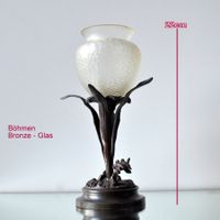 Jugendstil Ziervase mit Bronzefuss